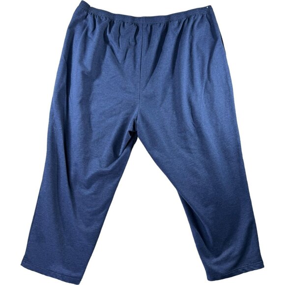 Alfred Dunner Women Size 3XL Pull On Classic Fit Pants Sweatpants XXXL Dark Blue - Picture 1 of 5